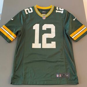 Men's Green Bay Packers Aaron Rodgers Nike Green Game Player Jersey - Size M